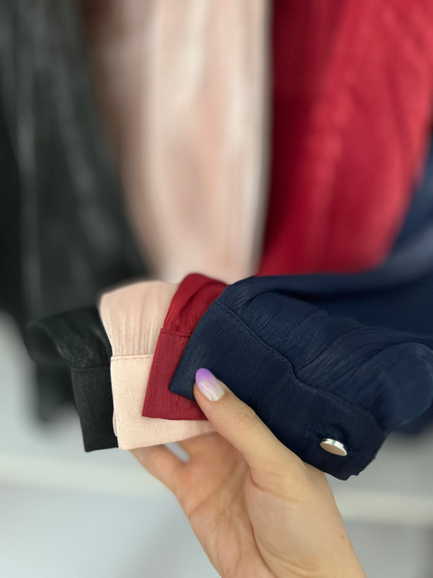 شومیز مجلسی زنانه حریر شیشه ای مدل تک گل